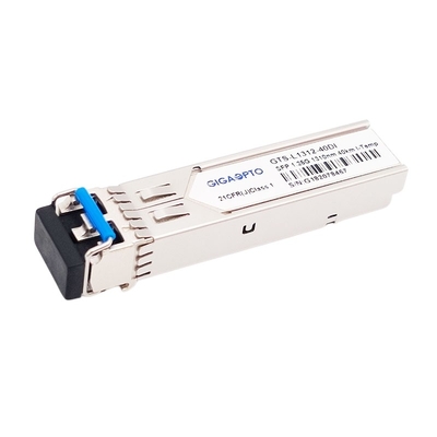 1.25G 1000BASE EX Endüstriyel SFP Alıcı-Verici 1310nm 40km SMF Dubleks LC DOM Modülü