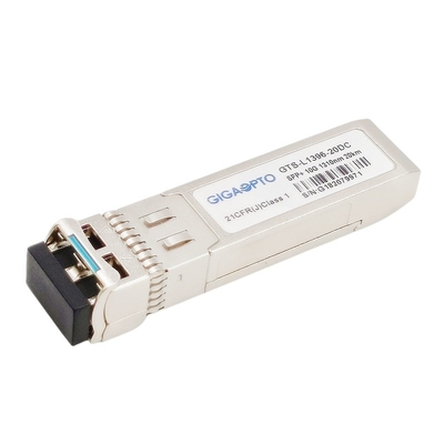 SFP+ 10G ELR Tek Modlu Fiber SMF 20km Optik Alıcı-Verici Modülü 1310nm LC DDM