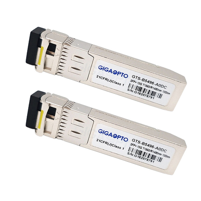 SMF SFP-10G-BX20D için 1330nm / 1270nm 10Gbps SFP+ Cisco Telsiz Modülü