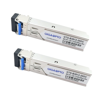 1000BASE-BX Cisco GLC-BX-20U Uyumlu SFP Alıcı Modülü TX1310nm RX1550nm 20km