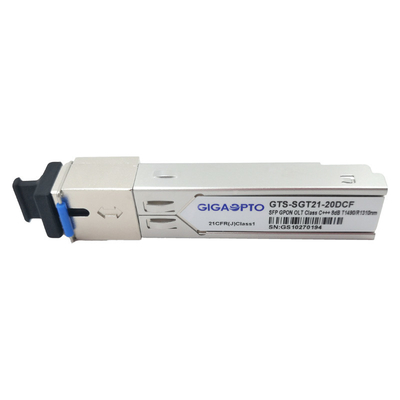 SFP GPON OLT Alıcı-Verici Sınıf D 8dBm TX Güç Optik Modülleri DDM