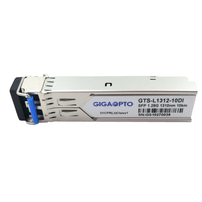 1.25G SFP 550m MMF/10km SMF 1310nm Endüstriyel DOM LC Alıcı-Verici Modülü 1000BASE-LX/LH