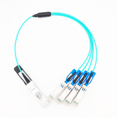 Paralel Koparma Aktif Optik Kablo 100G QSFP28 - 4x25G SFP28 Fan Çıkışı AOC
