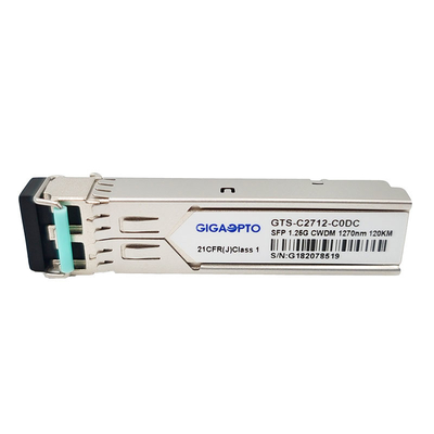Dubleks SFP Alıcı-Verici Modülü 1.25G 1000BASE CWDM 1270 1610nm 120km LC SMF DOM