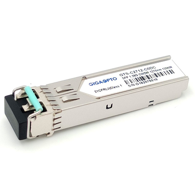 Dubleks SFP Alıcı-Verici Modülü 1.25G 1000BASE CWDM 1270 1610nm 120km LC SMF DOM