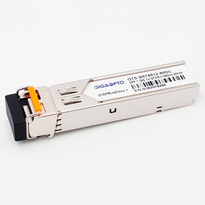 1000BASE-BX 1.25G BiDi SFP Alıcı Modülü TX1570nm/RX1490nm 80km LC SMF DOM