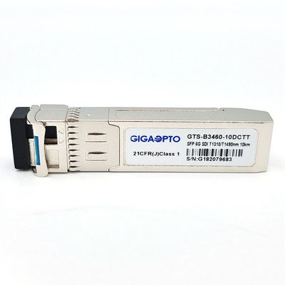 6G SDI SMPTE SFP TX1310nm TX1490nm 10km SMF BIDI LC Çift Vericiler Modüller MSA Olmayan