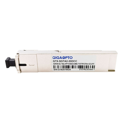 XGPON OLT N2a XFP Alıcı-Verici Modülü TX 1577nm 9.953G/RX1270nm 2.488G SMF 20km SC UPC DDM