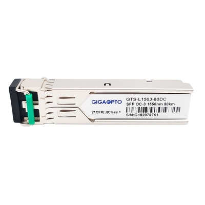 OC-3/STM-1 LR-2 SFP 155Mbps Alıcı-Verici Modülü 1550nm 80km SMF Dubleks LC DOM