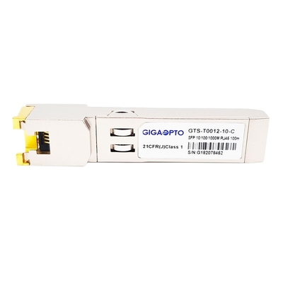 Bakır SFP 10/100/1000BASE-T 100m SGMII Cat 6/6a RJ-45 Optik Alıcı-Verici Modülü