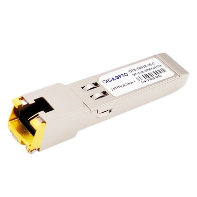 Bakır SFP 10/100/1000BASE-T 100m SGMII Cat 6/6a RJ-45 Optik Alıcı-Verici Modülü