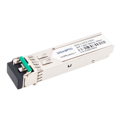 1.25G SFP Optik Alıcı-Verici Modülü 1550nm 160km 1000BASE ZX SMF Dubleks LC DOM