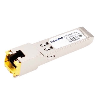 1000Mbps Tek Modlu SFP Optik Alıcı-Verici Modülü 1000BASE T Bakır RJ-45 100m Endüstriyel