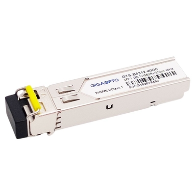 1000BASE BX 1.25G BiDi SFP Alıcı-Verici TX1550nm SFP 1.25G 1310nm 40km LC SMF DOM Modülü