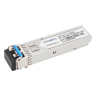 1.25Gbps 1000BASE DWDM SFP Optik Alıcı-Verici 100km C17 C61 100GHz DOM SMF LC
