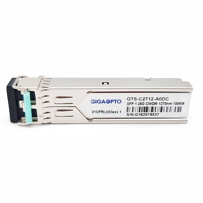 1.25G 1270 ~1610nm 100km 1000BASE CWDM SFP Alıcı-Verici Modülü SMF DOM Dubleks LC