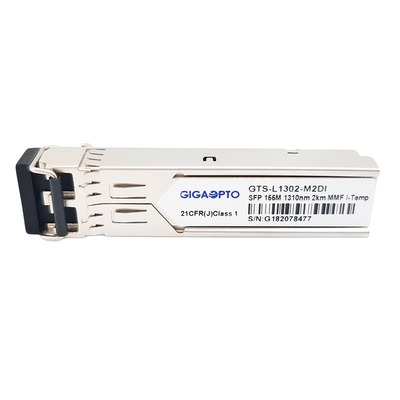 Endüstriyel SFP Optik Alıcı-Verici Modülü 100BASE FX Dubleks LC 1310nm MMF 2km 155Mbps DOM