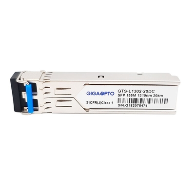 100BASE LX 155Mbps SFP Optik Alıcı-Verici 20km SMF Dubleks LC DOM Tx 1310nm Rx 1550nm