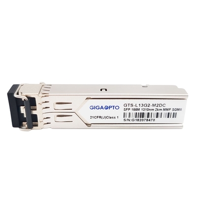 100BASE FX SGMII SFP Alıcı-Verici 1310nm MMF 2km LC DOM Modülü, Gigabit Ethernet SFP Bağlantı Noktaları İçin