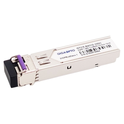 2 Kanal 1000BASE BX BiDi SFP Optik Alıcı-Verici TX1490nm RX1310nm 10km SMF LC Modülü