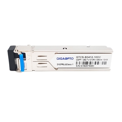 2 Kanal BiDi CSFP 1000BASE BX SFP Optik Alıcı-Verici Modülü LC SMF