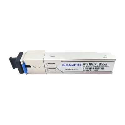 OLT GPON SFP Alıcı-Verici Sınıf B+ TX 1490nm 2.5G RX 1310nm 1.25G 20km SC DDM Alıcı-Verici Modülü