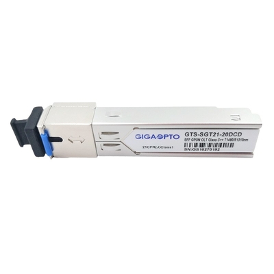 20KM OLT GPON SFP Alıcı-Verici Sınıfı C++ 1490nm TX 1310nm RX SC UPC DDM