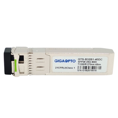 25GBASE SFP28 Alıcı-Verici Modülü 1310nm TX 1270nm RX 40km SMF Simplex LC DOM
