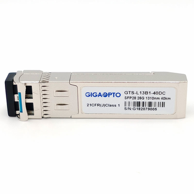 25GBASE ER SFP28 Optik Alıcı-Verici 1310n 40km Optik Modül EML APD SMF LC DOM