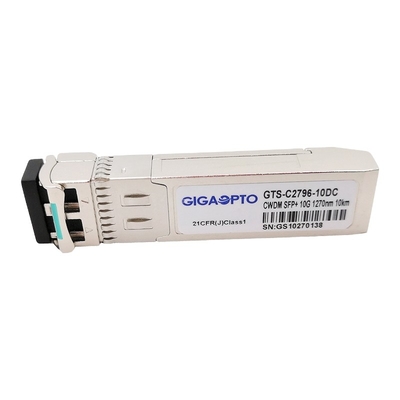 10Gbps SFP+ CWDM LR 1270 1610nm Optik Alıcı-Verici Modülü SMF 10km LC DOM