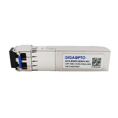 2 Fiber 100Base CSFP BIDI EX TX 1310nm RX 1550nm Alıcı-Verici LC 40km DOM