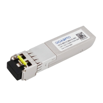 Çift 1.25G BIDI CSFP Alıcı-Verici LX TX1550nm RX1310nm SMF 20km Sfp Modülü Tek Fiber