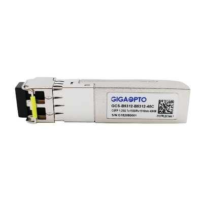 1000BASE CSFP Çift BIDI Alıcı-Verici 40km TX1550 RX1310 SM LC DOM
