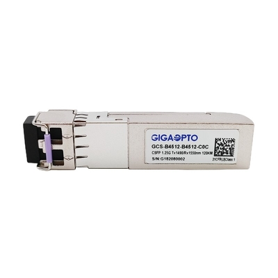 1000BASE CSFP Çift BIDI 120km TX1490 RX1550 SM LC DOM Alıcı-Verici