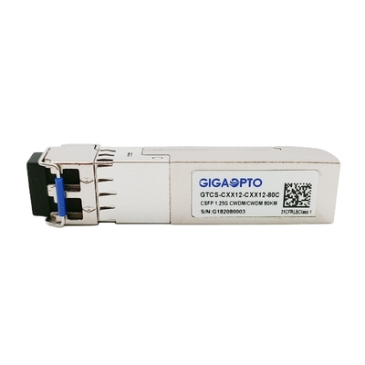 1000BASE CWDM CSFP Çift BIDI 80km TX C51 RX C47 SM Alıcı-Verici LC DOM