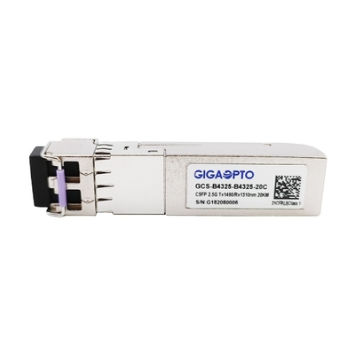 2 Fiber 2.488Gbps CSFP BIDI SM Alıcı-Verici 20km TX1490 RX1310 LC DOM