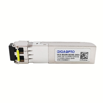 10G Kompakt SFP+ Çift BIDI Alıcı-Verici 20km LC DOM