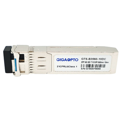 6G SDI SMPTE SFP BIDI LC TX1310nm RX1550nm 10km Alıcı-Verici Modülleri MSA