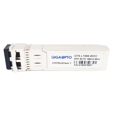 8GFC Fiber Kanal Modülü ZW SFP+ Alıcı-Verici 80km 1550nm EML SMF LC DOM