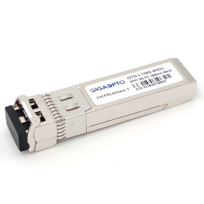 8GFC Fiber Kanal Modülü ZW SFP+ Alıcı-Verici 80km 1550nm EML SMF LC DOM