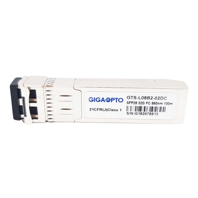 32G Fiber Kanal Kısa Dalga Boyu 32GFC SW 850nm SFP28 Alıcı-Verici Modülü 100m LC DOM