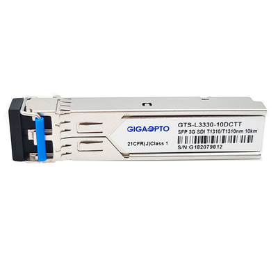 3Gbps Çift Vericiler Optik Modül 1310nm 10km Video Patolojik Modellerini Destekler