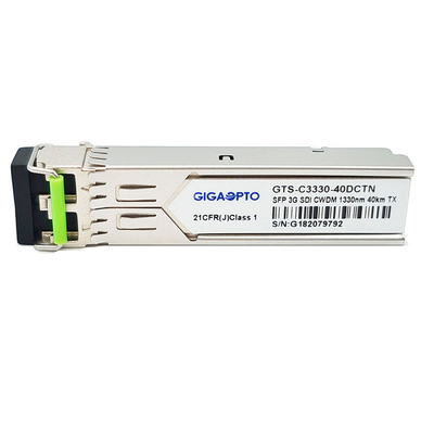 3G-SDI SFP CWDM Tek Verici Modülü 1270nm-1610nm 40KM SMF LC DDM MSA Olmayan