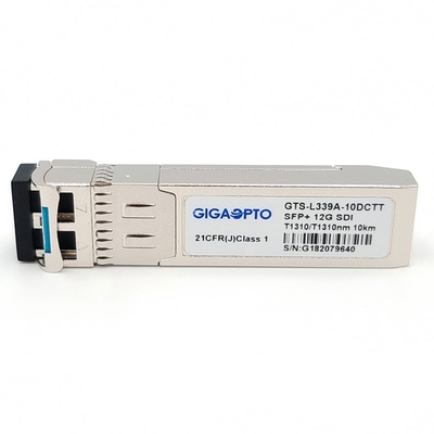 MSA Olmayan 12G-SDI Video SFP 1310nm Çift Optik Vericiler Modülü 10km LC DOM