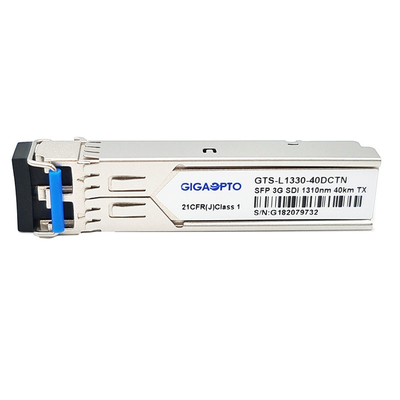 MSA Olmayan Pinout 3Gbps Video SFP Alıcı-Verici Optik Verici SD HD/3G SDI için 1310nm 40km
