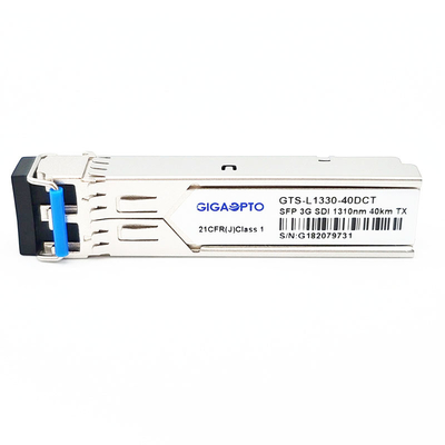 HD SDI SD SDI 3G SDI Video SFP Alıcı-Verici TX1310nm Tek Optik Verici SD/HD/3G SDI için 10km LC DOM MSA
