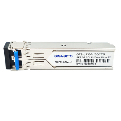 MSA Olmayan 3G SDI SFP Tx 1310nm 10km Video Patolojik Modelleri SD/HD/3G SDI için Tek Verici Modülü DDM