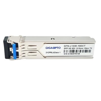 SD SDI 3G SDI SFP Video TX1310nm Tek Optik Verici SD HD 3G SDI için 10km LC DOM MSA