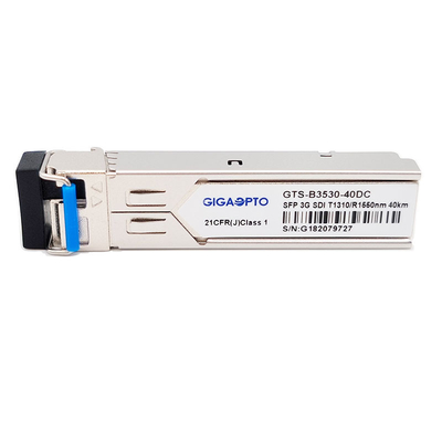 SD HD 3G SDI Video SFP Alıcı-Verici BIDI LC TX1310nm RX1550nm 40km Alıcı-Verici Modülü MSA