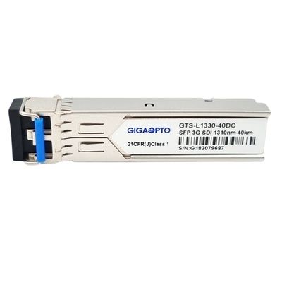 MSA 3G SD HD 3G SDI SFP Alıcı-Verici 1310nm 40KM DFB PIN Optik Verici Alıcı Modülleri Çift LC DOM